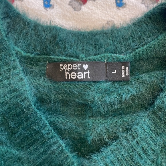 Forest green eyelash sweater - Picture 2 of 4